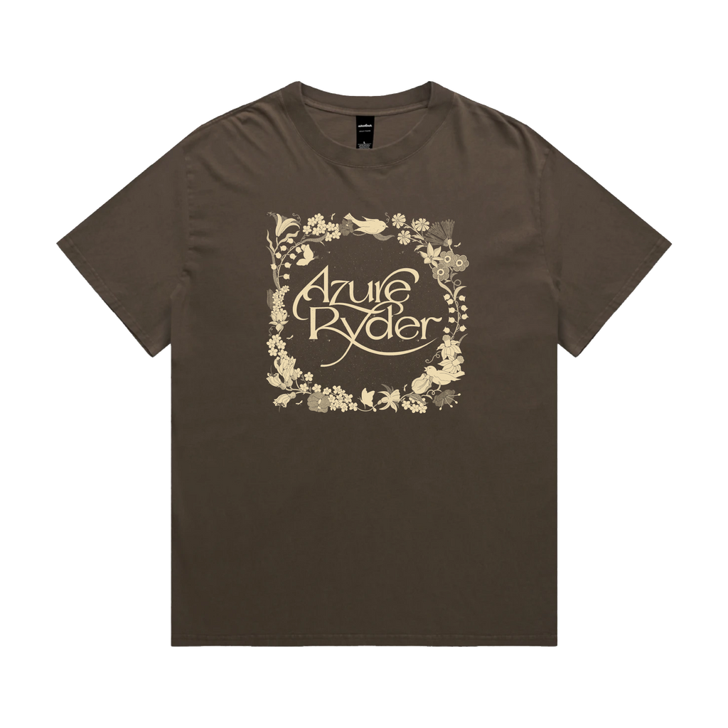 Azure Ryder / Floral Frame Brown Tee ***PRE-ORDER***