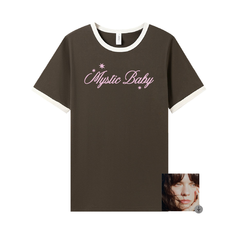 Azure Ryder / Mystic Baby Brown Ringer Tee & Digital Download