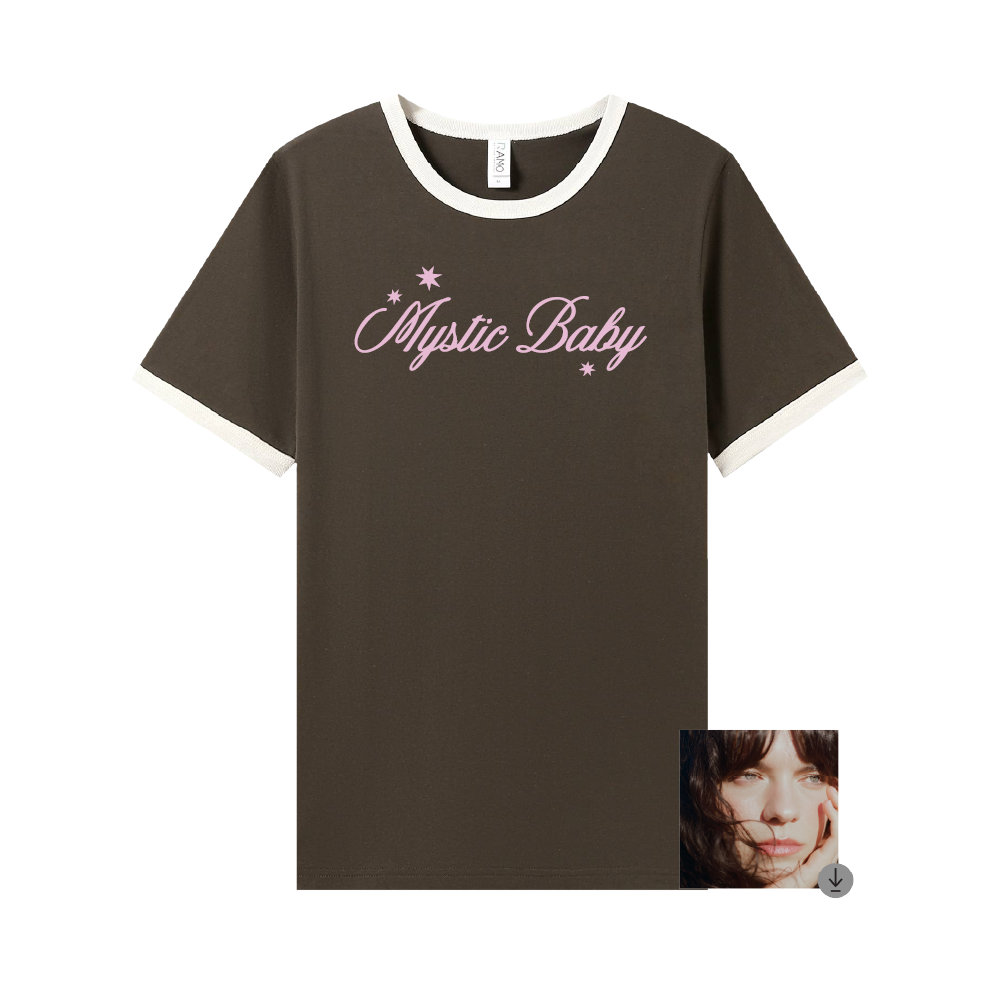 Azure Ryder / Mystic Baby Brown Ringer Tee & Digital Download ***PRE-ORDER***