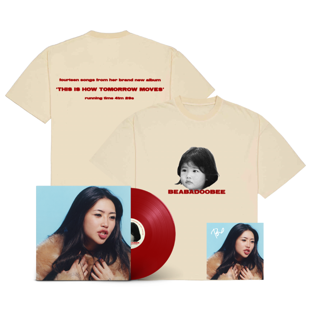 Beabadoobee / This Is How Tomorrow Moves LP Standard Red Apple, T-Shirt & Signed Art Card ***PRE-ORDER***