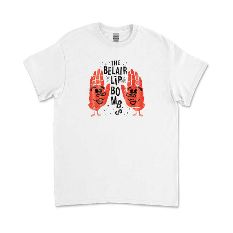 The Belair Lip Bombs / Hand White T-Shirt