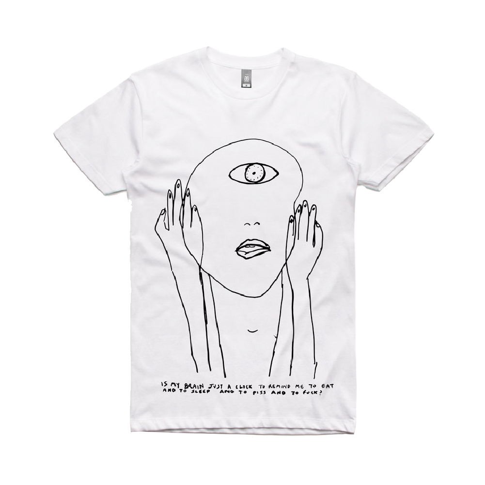 Big Scary / 'Over Matter' Clock Brain - White T-Shirt