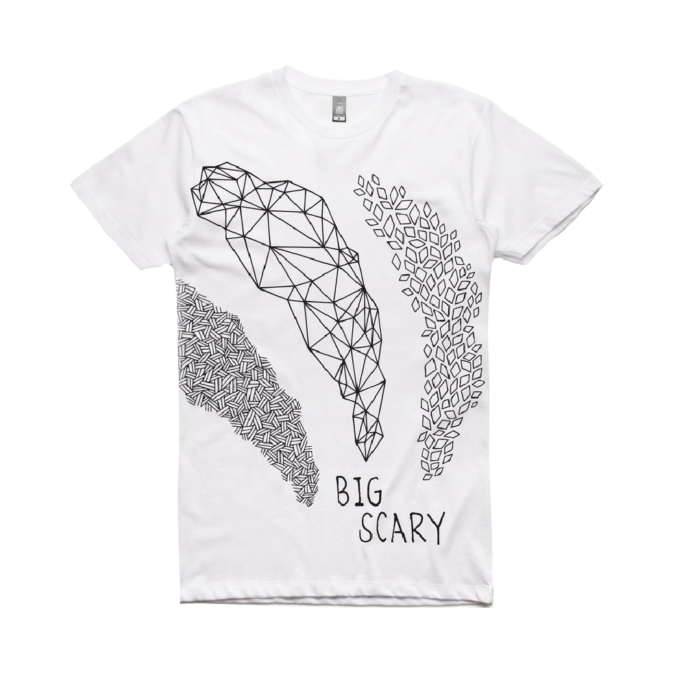 Big Scary / Shapes - White T-Shirt