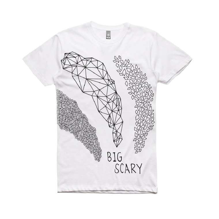Big Scary / Shapes - White T-Shirt