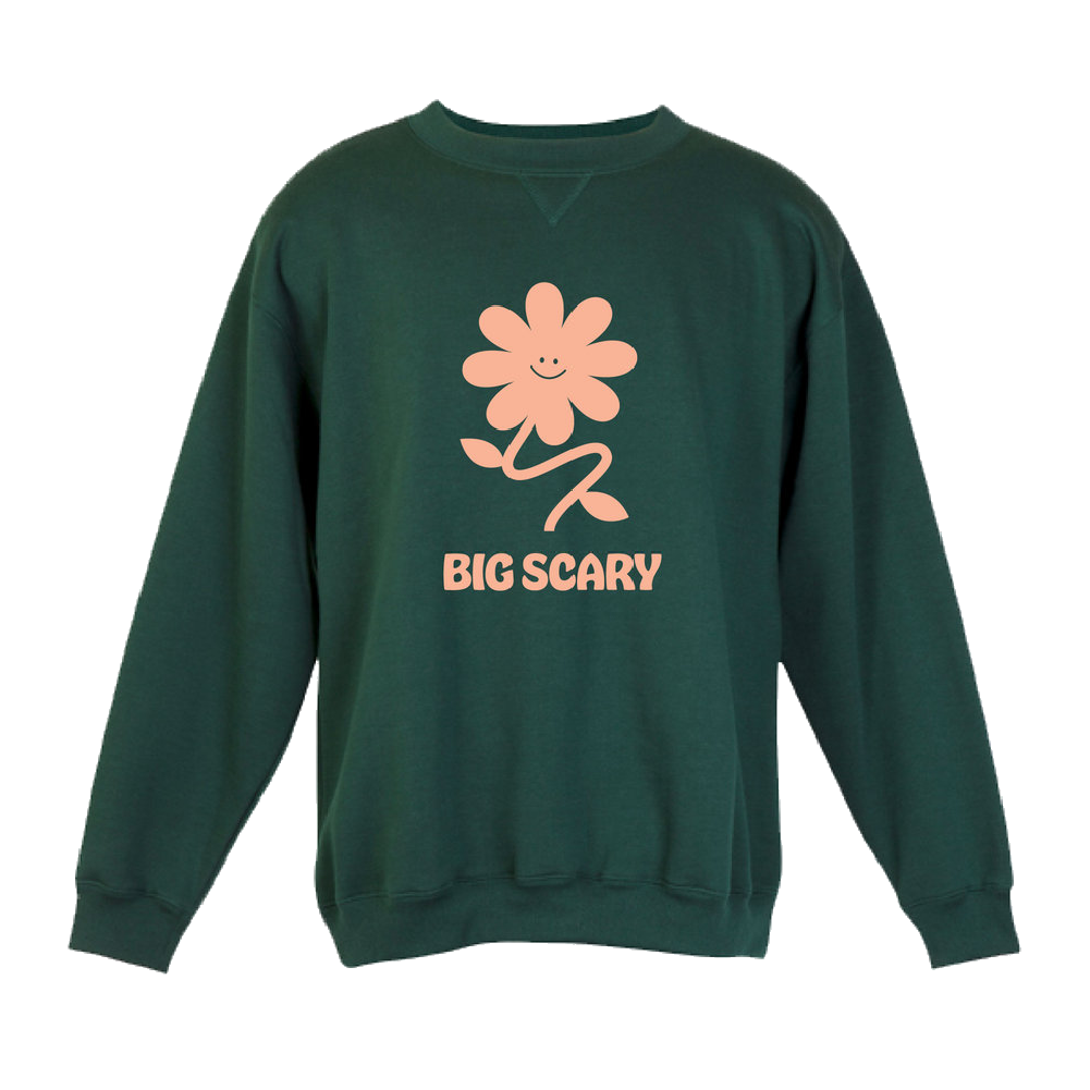 Biog Scary / Daisy Stem Sweater - Green