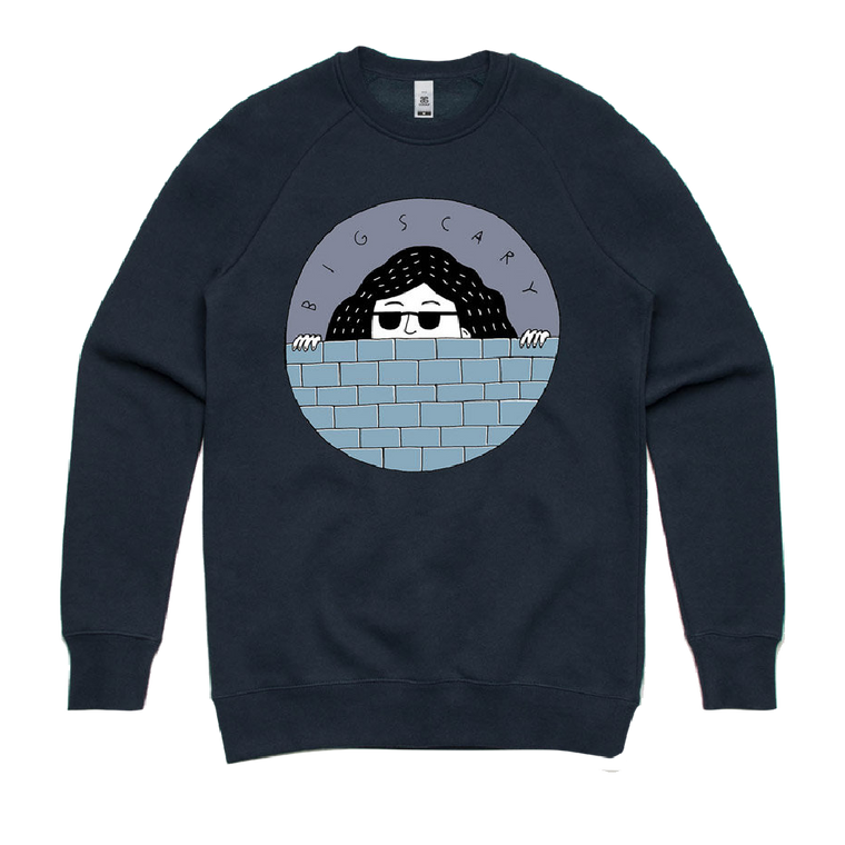 Big Scary / Peeping Tom Sweater - Navy