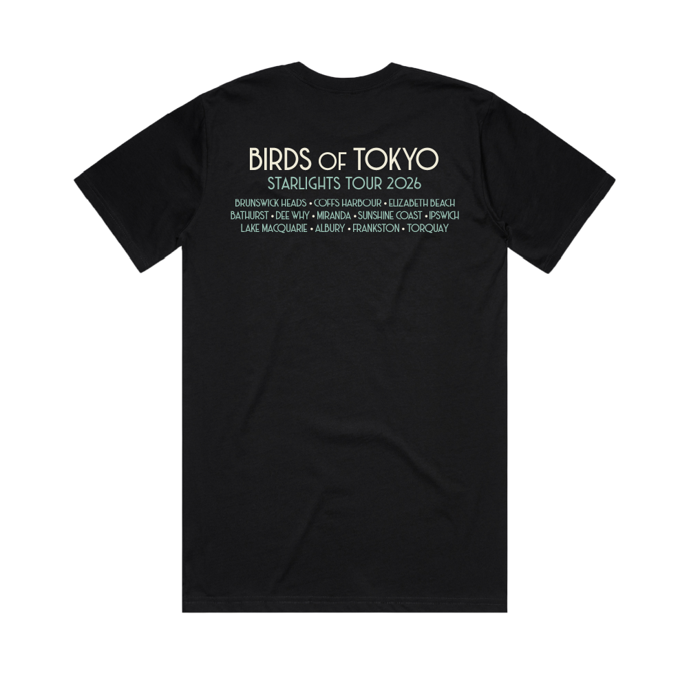 Birds of Tokyo / Starlights Tour Black T-Shirt
