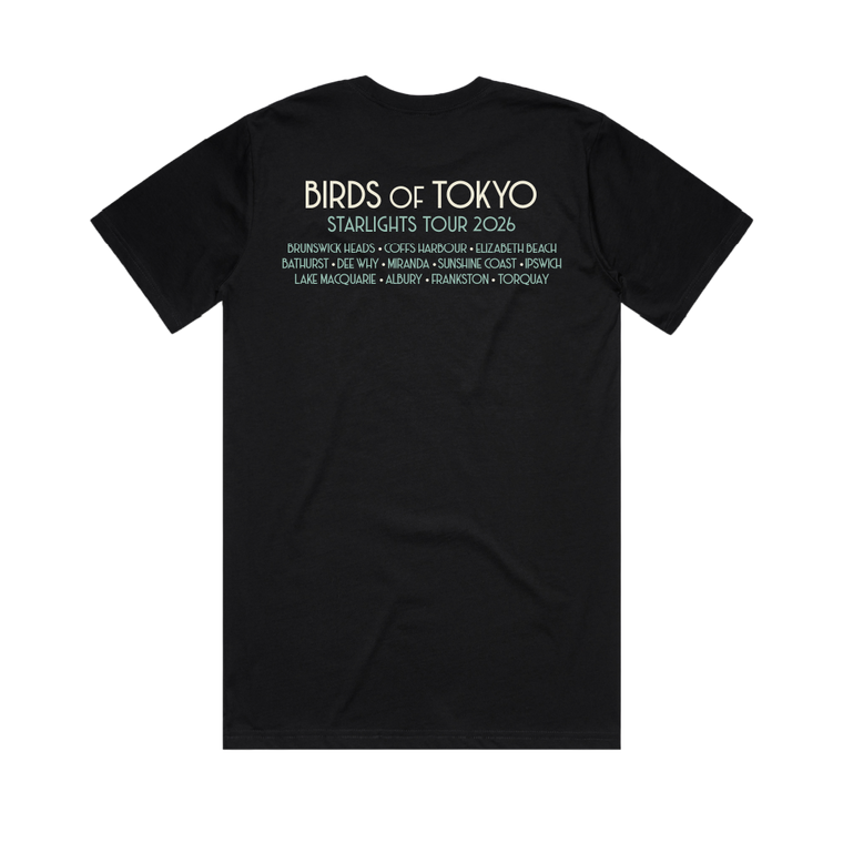 Birds of Tokyo / Starlights Tour Black T-Shirt