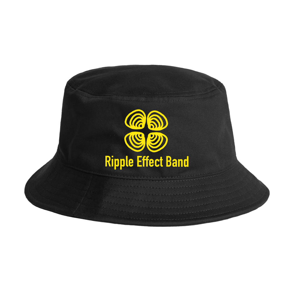 Ripple Effect / Black Bucket Hat