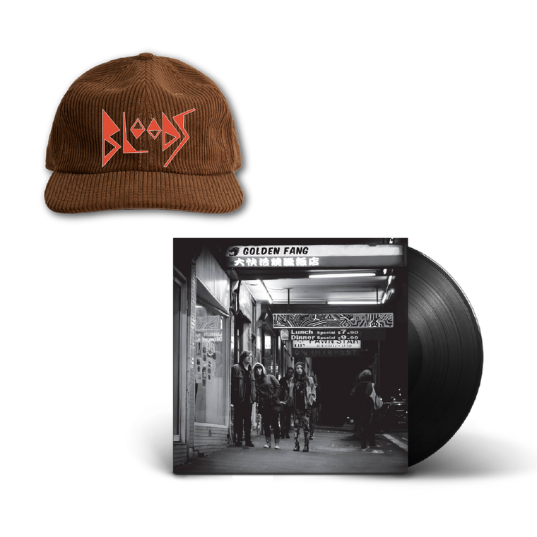 Bloods / No Fun Bundle: Golden Fang 12" Vinyl & Brown Cap
