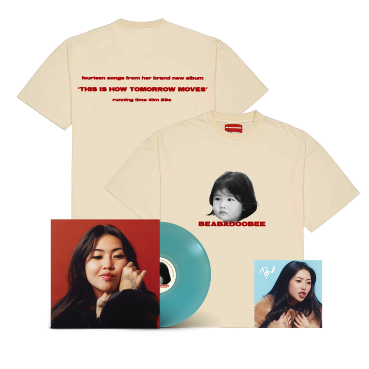 Beabadoobee / This Is How Tomorrow Moves LP D2C Exclusive Light Blue Vinyl, T-Shirt & Signed Art Card ***PRE-ORDER***