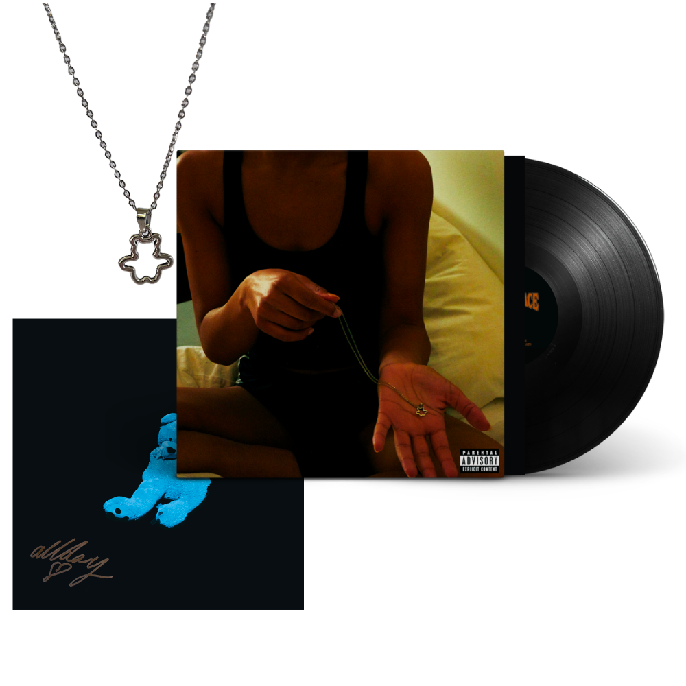 Allday / The Necklace LP Vinyl, Signed Art Card & Limited Edition Teddy Necklace***PRE-ORDER***