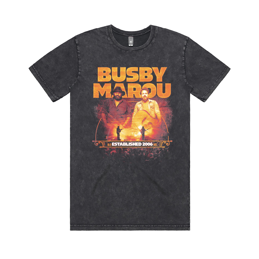 Busby Marou / Black Stone Wash T-Shirt