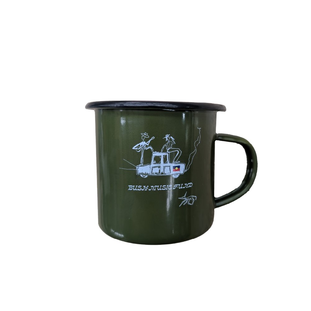 Bush Music Fund / Green Camping Mug