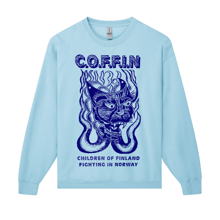 C.O.F.F.I.N / Yummi-Tiger Baby Blue Sweater