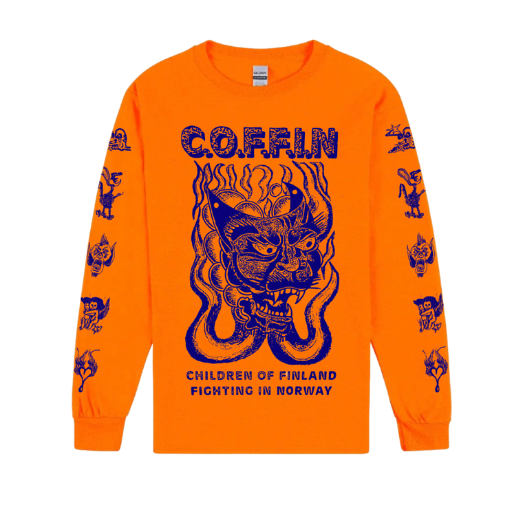 C.O.F.F.I.N / Yummi-Tiger Orange Longsleeve T-Shirt
