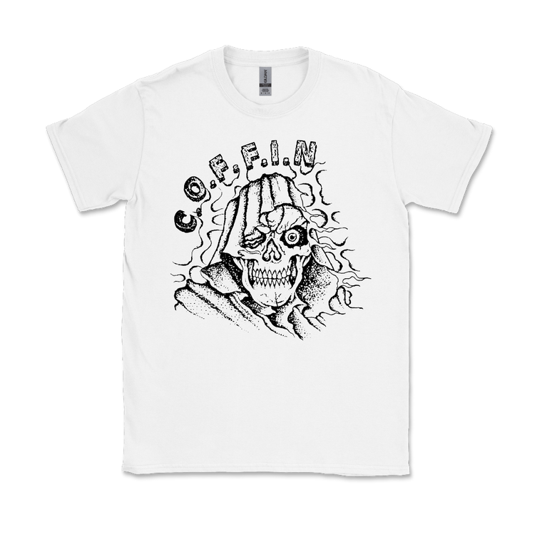 C.O.F.F.I.N / RIP Reaper T-Shirt White