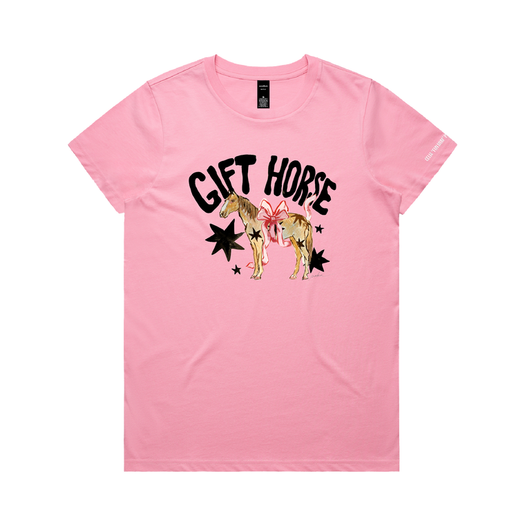 Celia Pacquola / Gift Horse Women's Pink T-Shirt