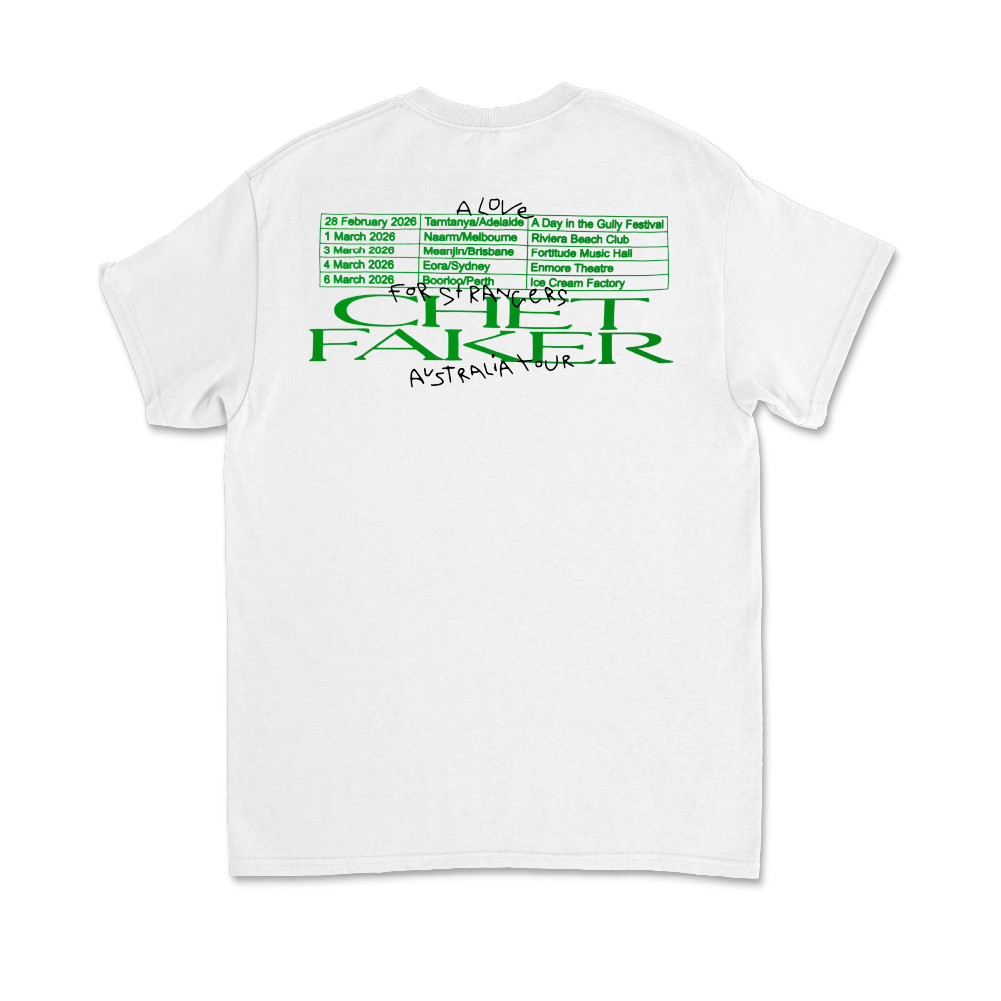 Chet Faker / 2026 Tour Tee White