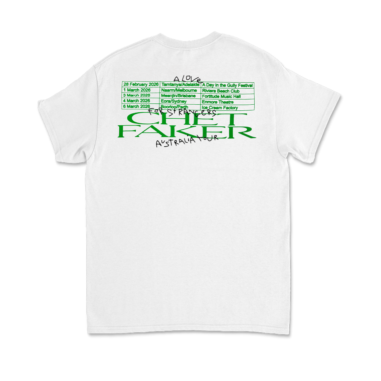 Chet Faker / 2026 Tour Tee White