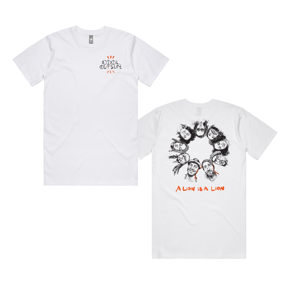 Cool Out Sun / Faces White T-Shirt