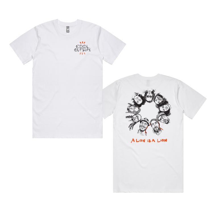 Cool Out Sun / Faces White T-Shirt