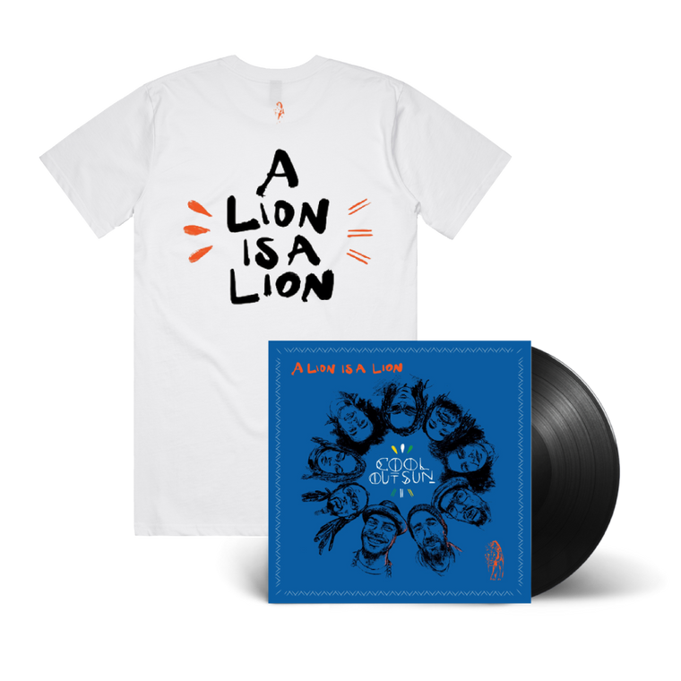 Cool Out Sun / A Lion is a Lion LP Black Vinyl & Lion is a Lion T-Shirt Bundle