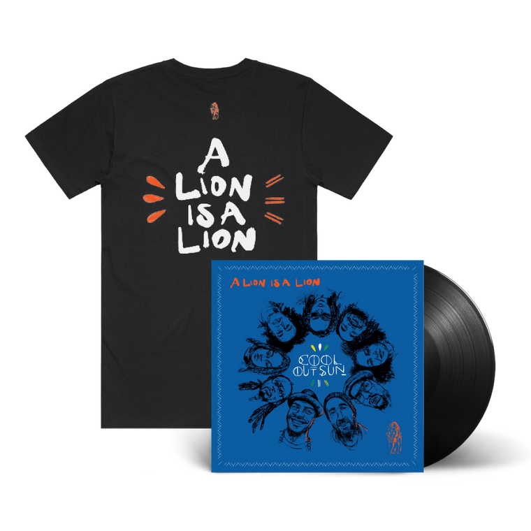Cool Out Sun / A Lion is a Lion LP Black Vinyl & Lion is a Lion T-Shirt Bundle
