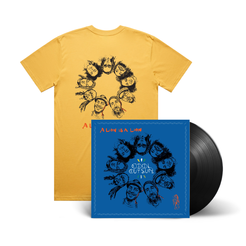 Cool Out Sun / A Lion is a Lion LP Black Vinyl & Faces T-Shirt Bundle ***PRE-ORDER***