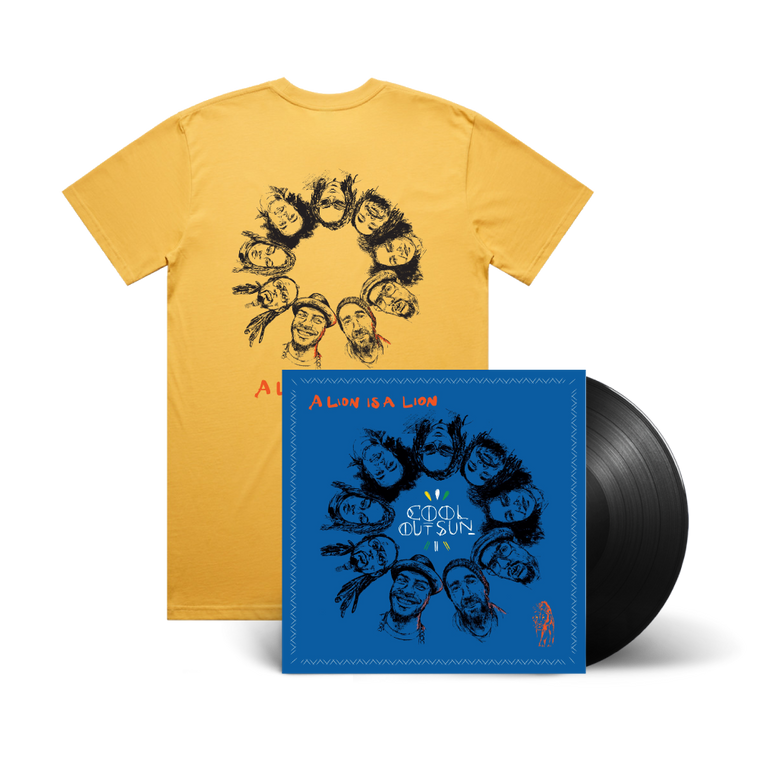 Cool Out Sun / A Lion is a Lion LP Black Vinyl & Faces T-Shirt Bundle ***PRE-ORDER***