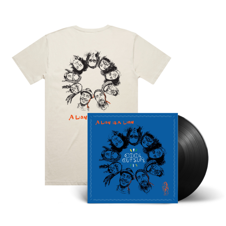 Cool Out Sun / A Lion is a Lion LP Black Vinyl & Faces T-Shirt Bundle ***PRE-ORDER***