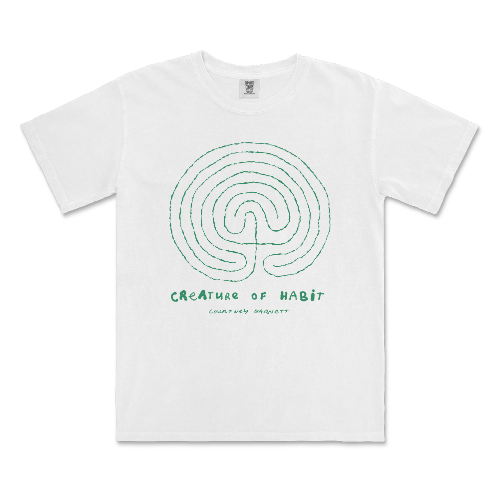 Courtney Barnett / Creature Of Habit White T-Shirt