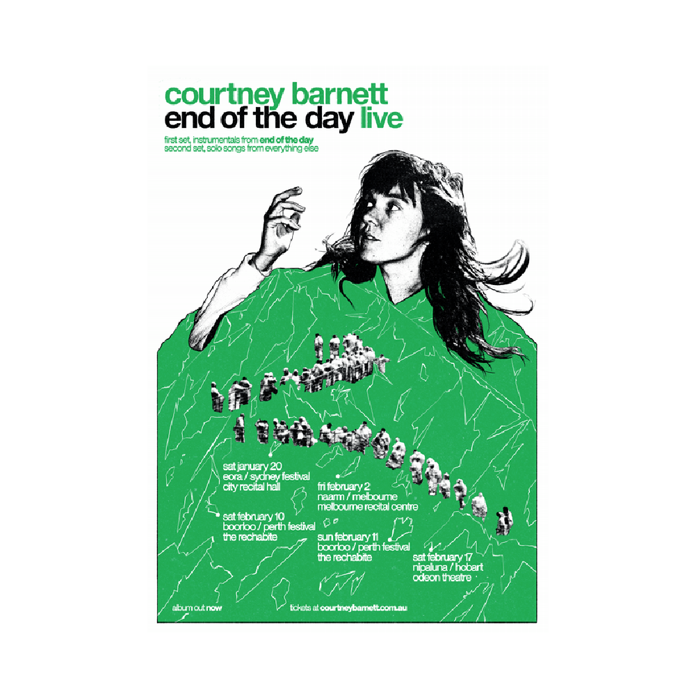 Courtney Barnett / 'End of the Day' Tour Poster