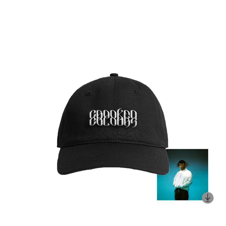Crooked Colours / Black Logo Cap + Digital Download ***PREORDER***