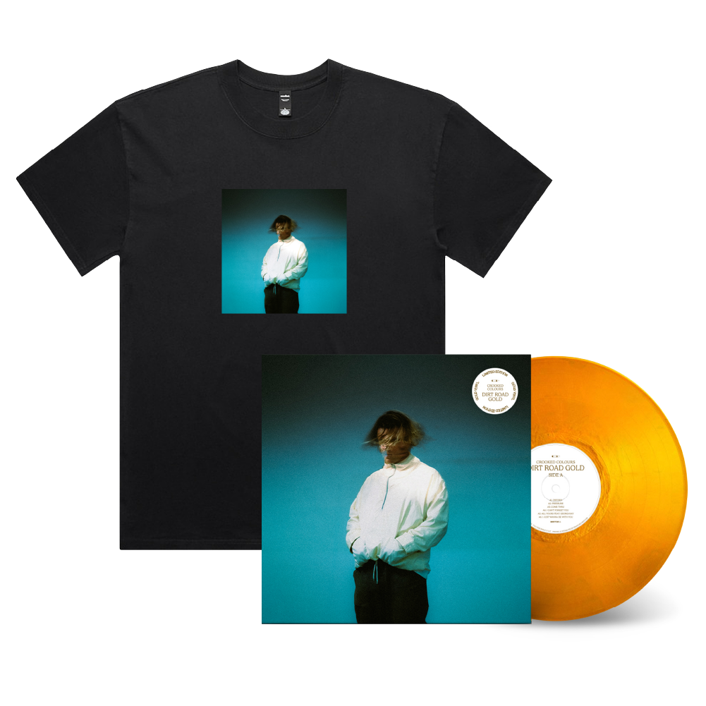 Crooked Colours / Dirt Road Gold (Limited Edition - Gold Vinyl) & T-Shirt ***PREORDER***