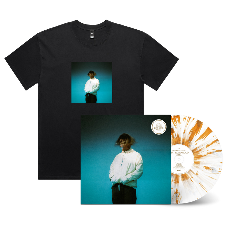 Crooked Colours / Dirt Road Gold (Limited Edition - White / Gold Splash Vinyl) & T-Shirt ***PREORDER***
