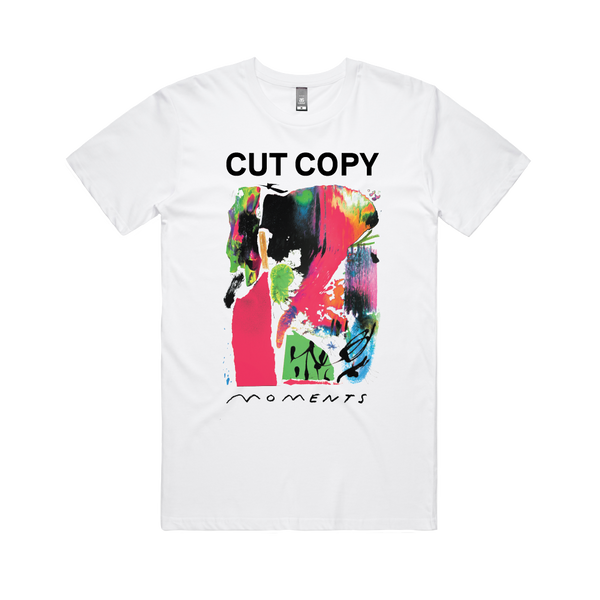Cut Copy / Moments Tee White – sound-merch.com.au