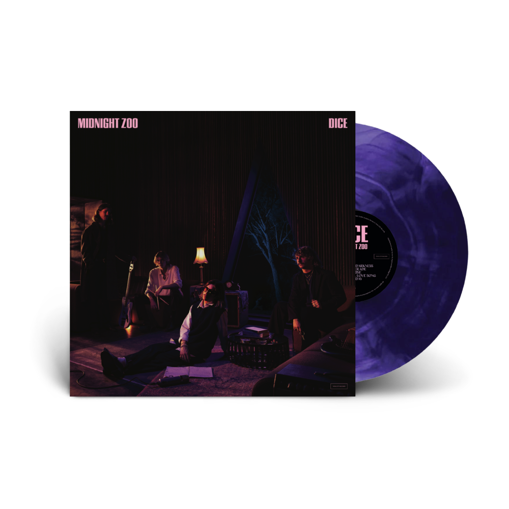 DICE / Midnight Zoo LP Purple & Black Marble Vinyl & Bone Hoodie Bundle ***PRE-ORDER***