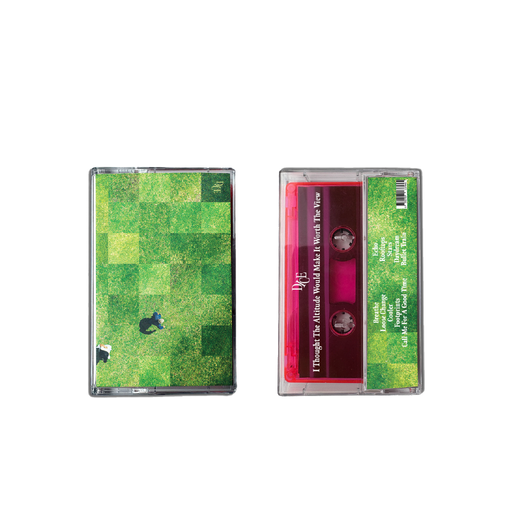 DICE / I Thought The Altitude Would Make it Worth The View Limited Edition Signed Transparent Pink Cassette ***PRE-ORDER***