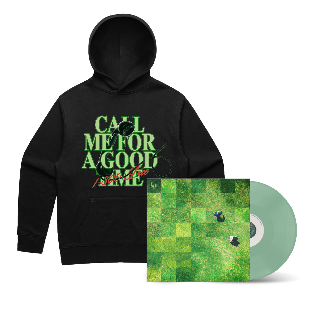 DICE / I Thought The Altitude Would Make It Worth The View LP Eucalyptus Green Vinyl & Black Hood Bundle ***PRE-ORDER***