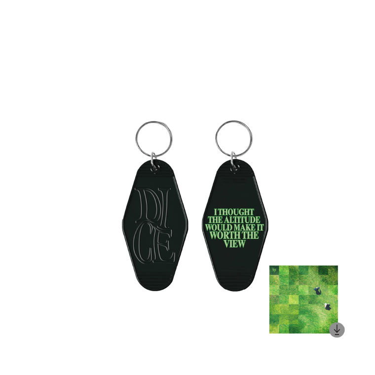 DICE / Black Hotel Keyring & Digital Download ***PRE-ORDER***