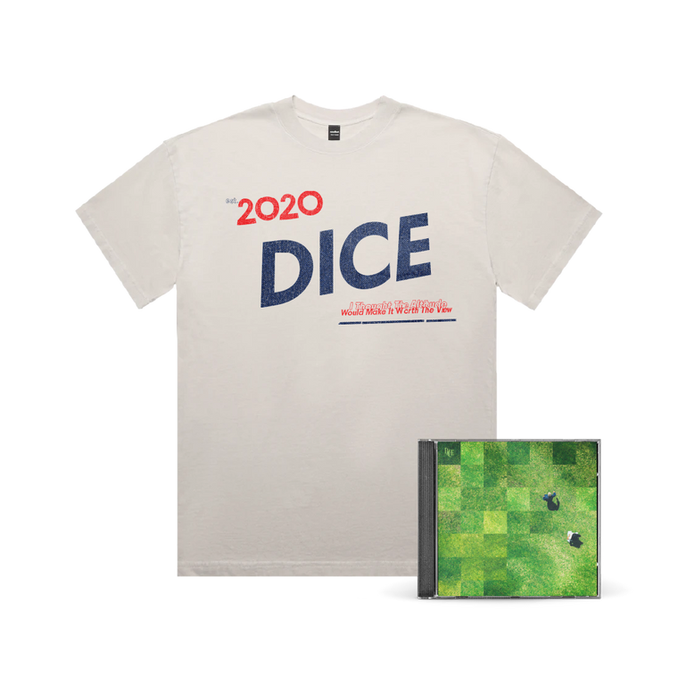 DICE / I Thought The Altitude Would Make It Worth The View CD & Faded Bone T-Shirt