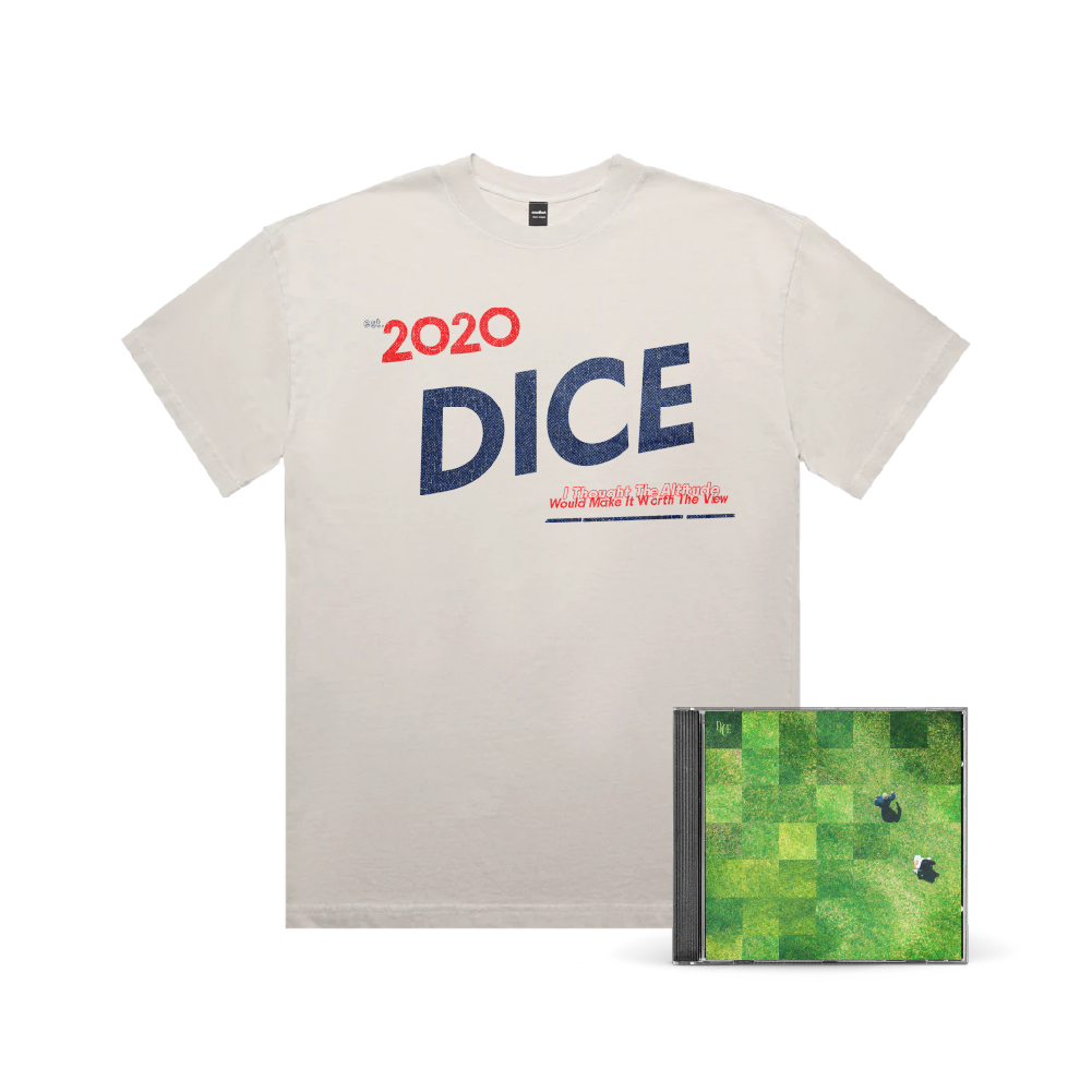 DICE / I Thought The Altitude Would Make It Worth The View CD & Faded Bone T-Shirt ***PRE-ORDER***