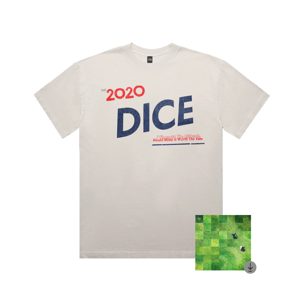 DICE / 2020 Faded Bone Tee & Digital Download ***PRE-ORDER***