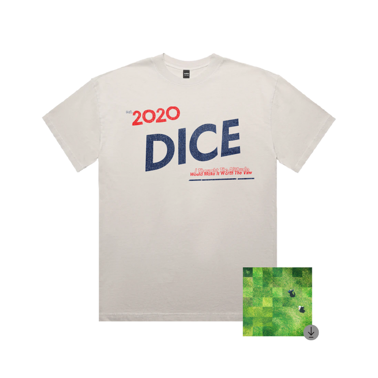 DICE / 2020 Faded Bone Tee & Digital Download ***PRE-ORDER***