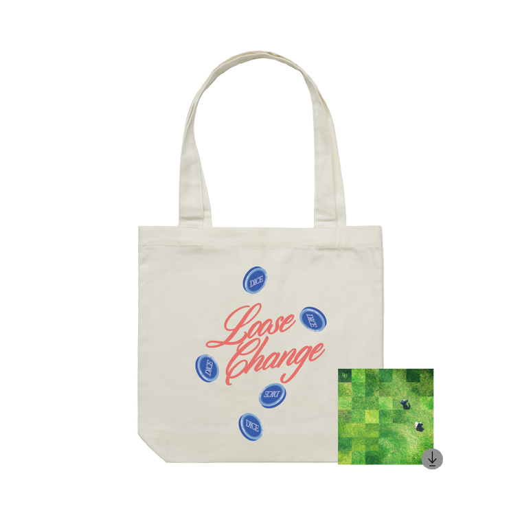 DICE / Loose Change Cream Tote & Digital Download ***PRE-ORDER***