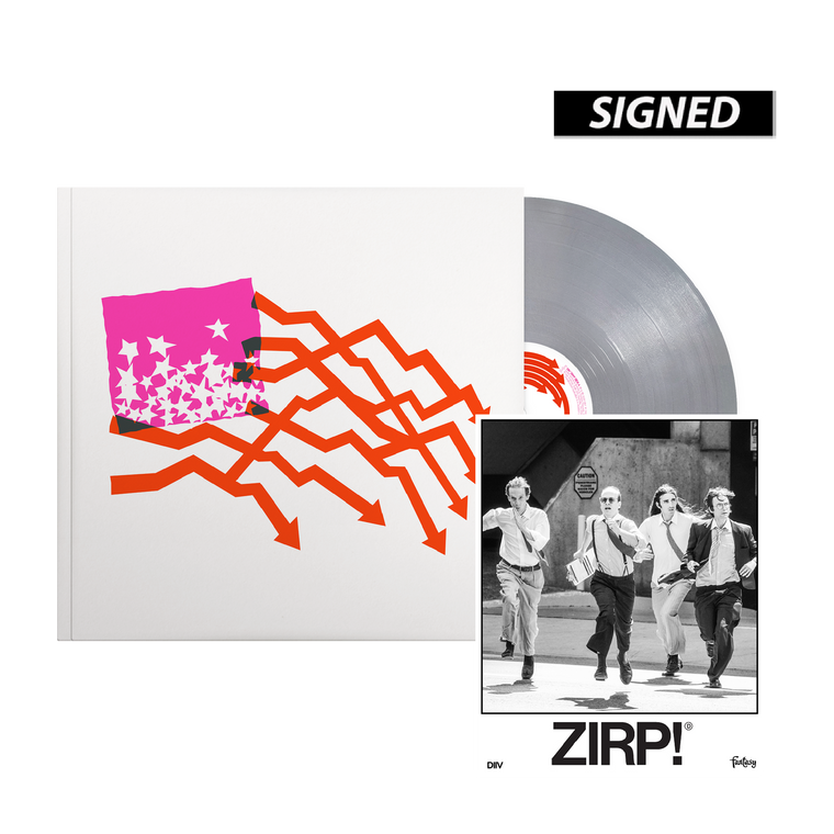 DIIV / ZIRP! LP Opaque Silver Vinyl & Signed 8x10 Print ***PRE-ORDER***
