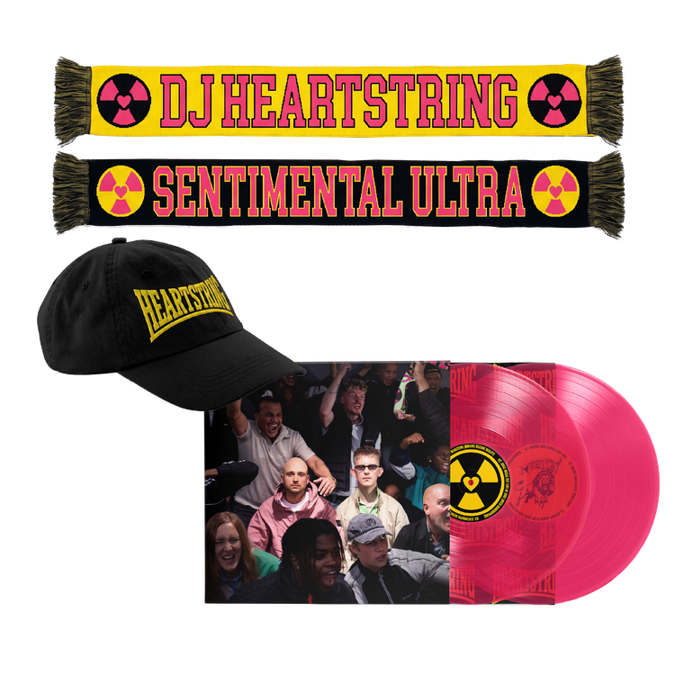 DJ HEARTSTRING / Sentimental Ultra 2LP Pink Transparent Fluorescent Vinyl, Black Cap & Scarf ***PRE-ORDER***