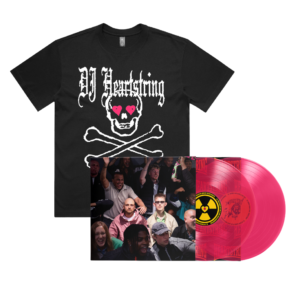 DJ HEARTSTRING / Sentimental Ultra 2LP Pink Transparent Fluorescent Vinyl & Skull Black Tee ***PRE-ORDER***