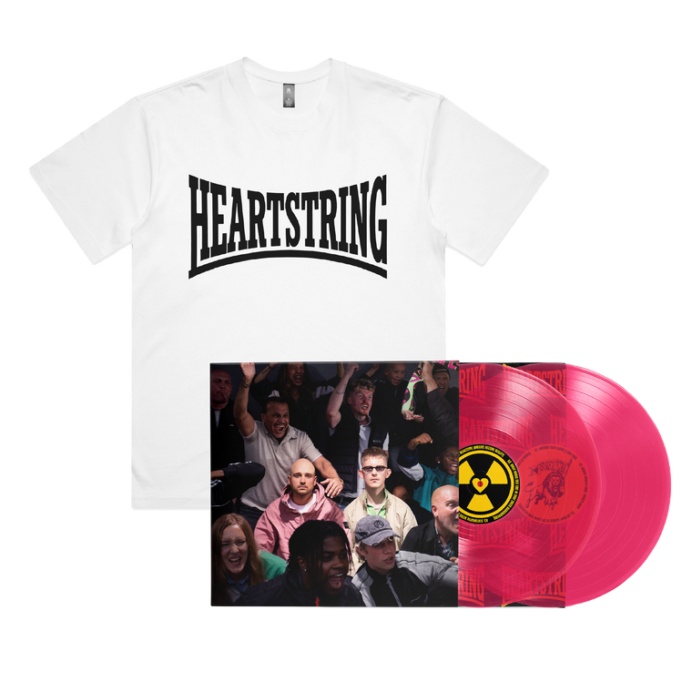 DJ HEARTSTRING / Sentimental Ultra 2LP Pink Transparent Fluorescent Vinyl & Logo White Tee ***PRE-ORDER***